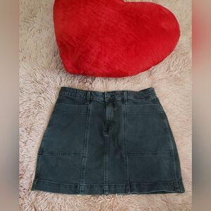 Dark Grey Denim mini skirt